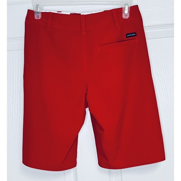 Vanphibian Vans Swimming Shorts Boys Size 14 Red Long Stoked When Soaked - Picture 2 of 7